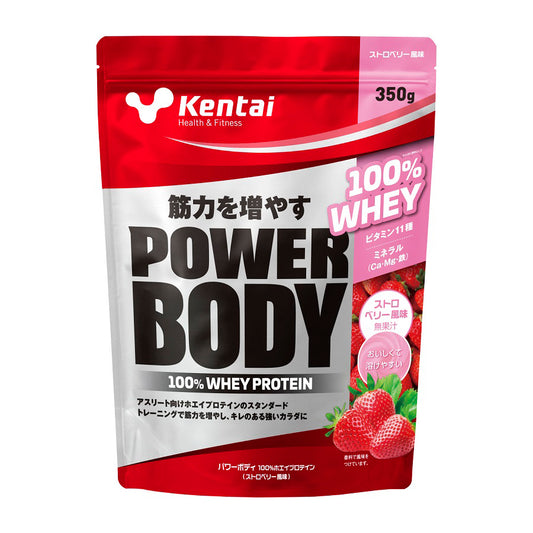 Power Body 100%乳清蛋白粉  草莓味 350g
